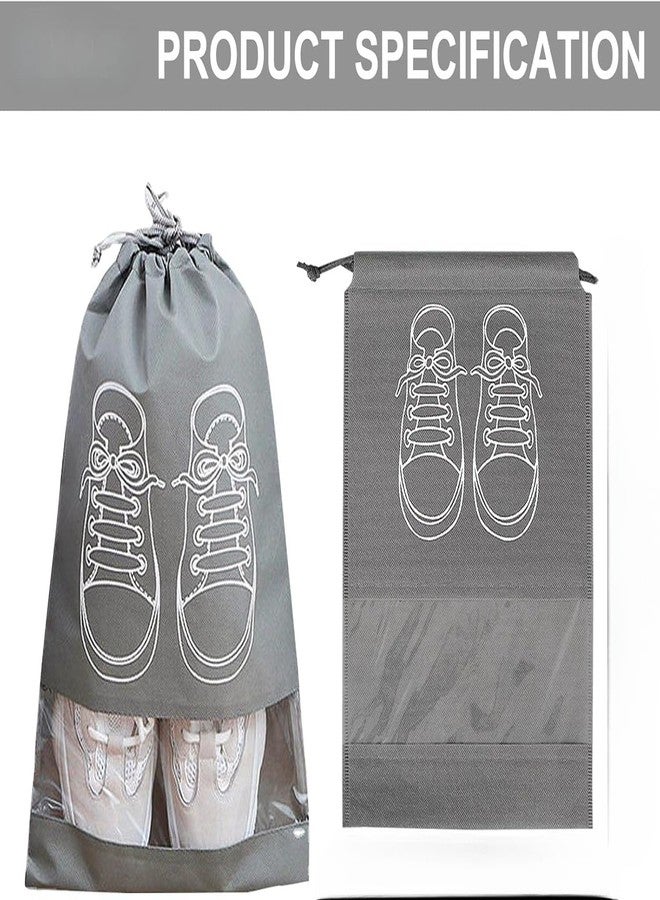 Dec Kitchenpro Shoe Bag for Travel & Storage Travel Organizer for Women & Men Travel Accessories Shoe Organizer Shoe Bags Pouches Travel Shoe Cover for Travelling (Pack of 2) - Image 5